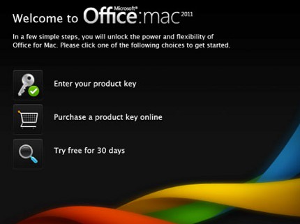 office mac product key not working